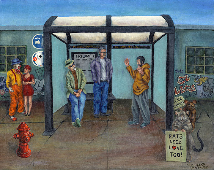 Conversation At The Bus Stop • Simon Griffiths